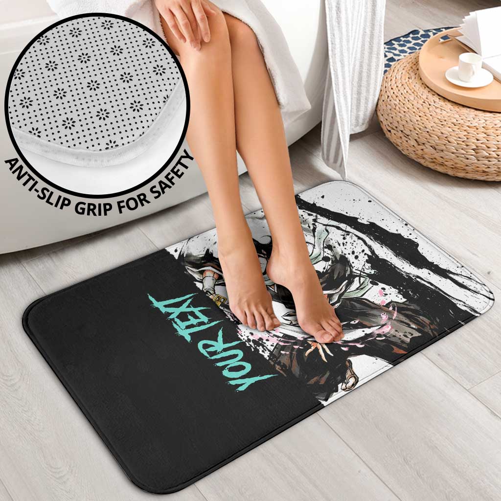 Personalized Byakuya Kuchiki Bathroom Set Ink Splash Anime Brush Style