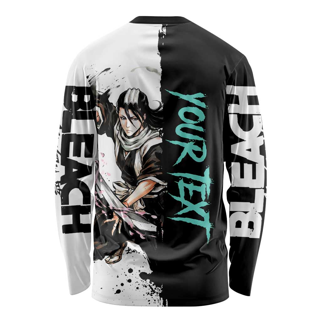 Personalized Byakuya Kuchiki Long Sleeve Shirt Ink Splash Anime Brush Style