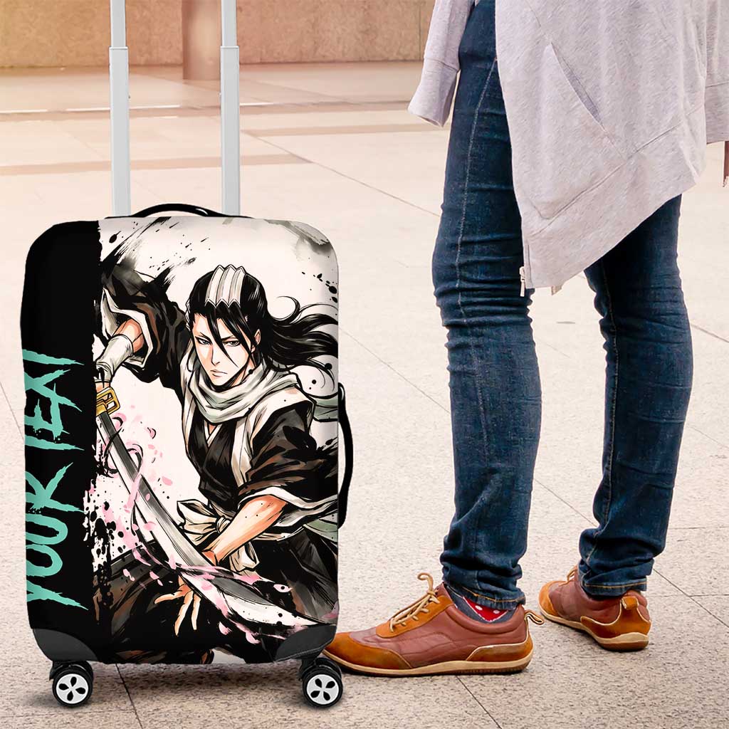 Personalized Byakuya Kuchiki Luggage Cover Ink Splash Anime Brush Style