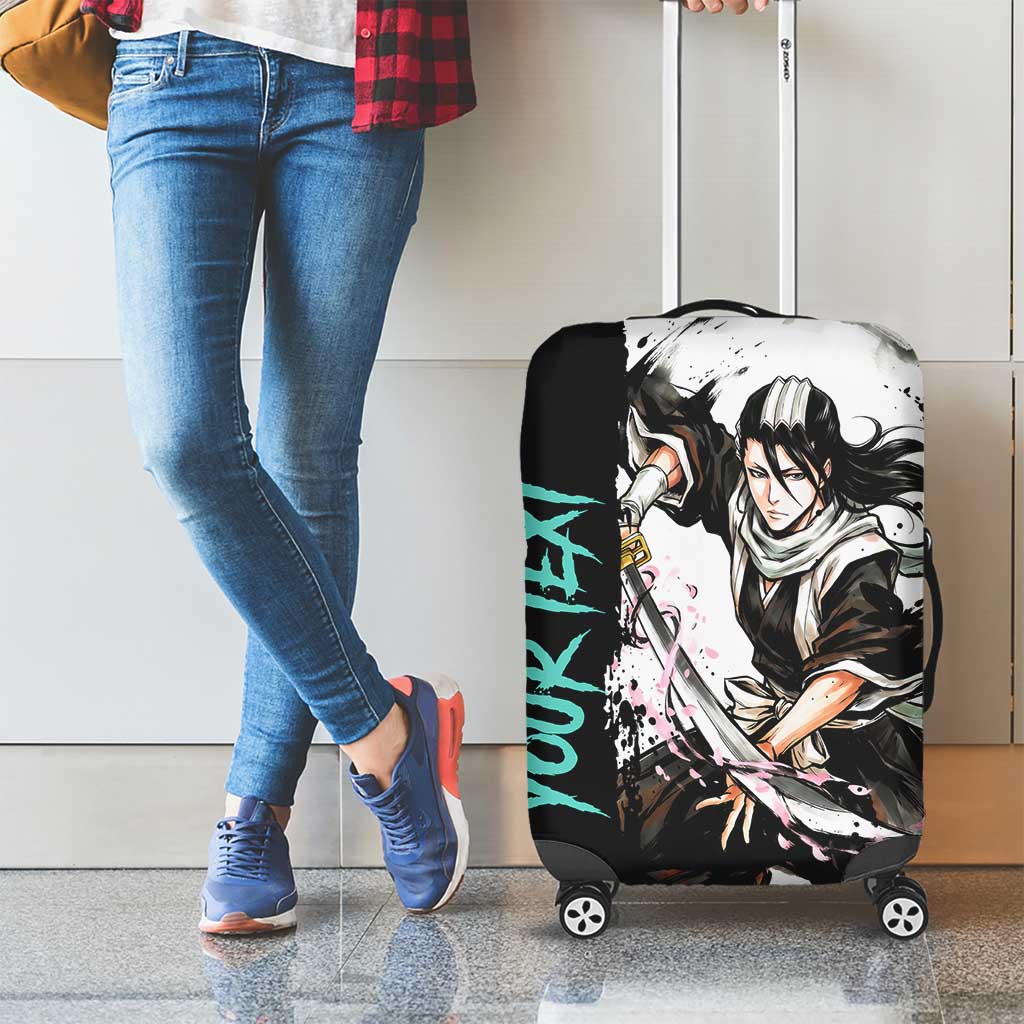 Personalized Byakuya Kuchiki Luggage Cover Ink Splash Anime Brush Style