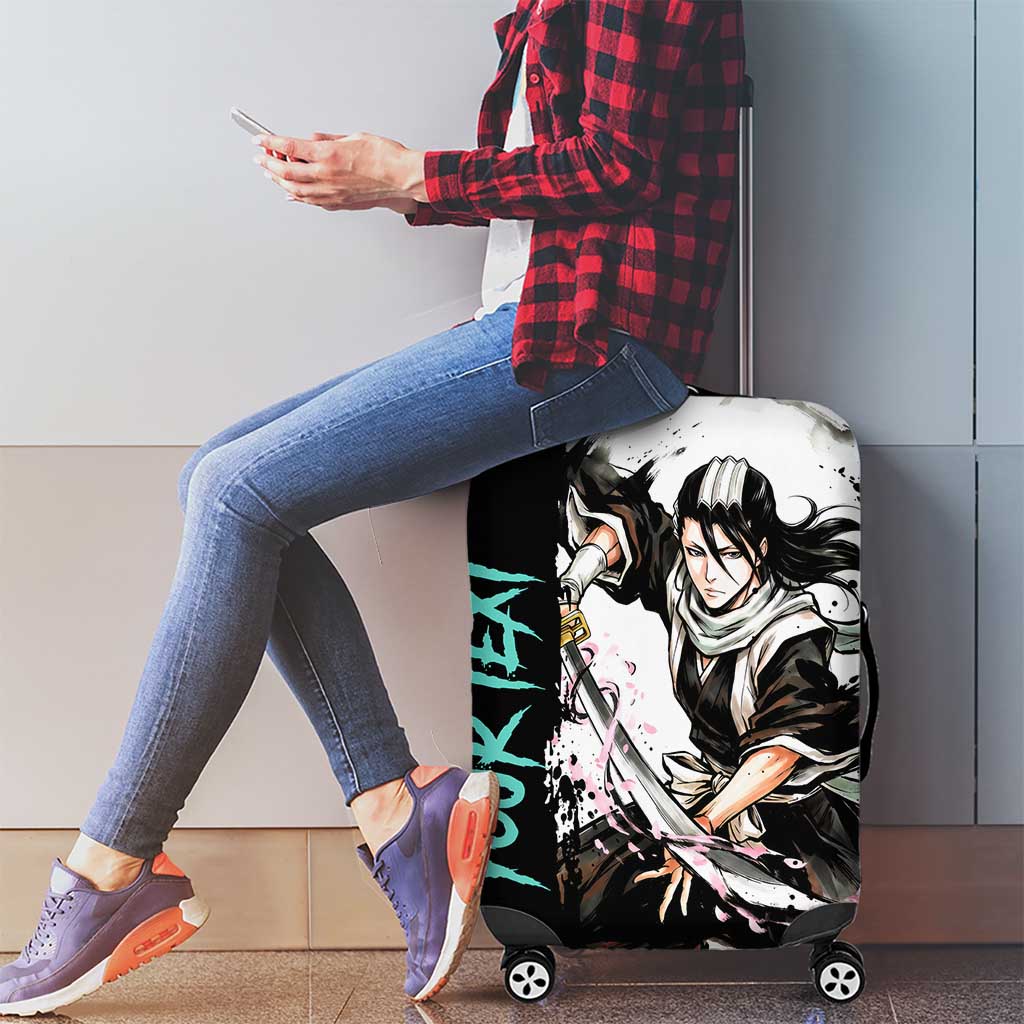 Personalized Byakuya Kuchiki Luggage Cover Ink Splash Anime Brush Style