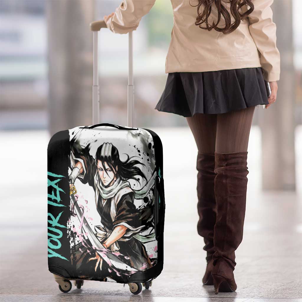 Personalized Byakuya Kuchiki Luggage Cover Ink Splash Anime Brush Style
