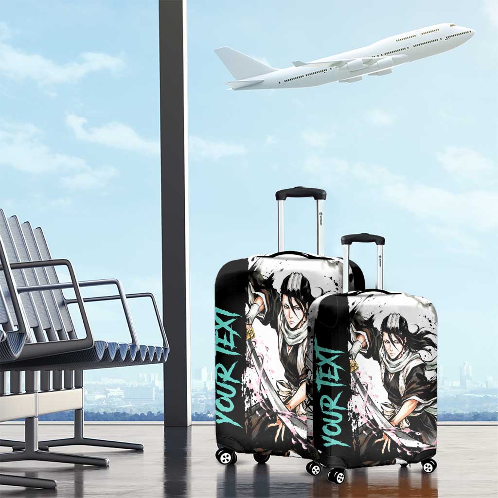 Personalized Byakuya Kuchiki Luggage Cover Ink Splash Anime Brush Style