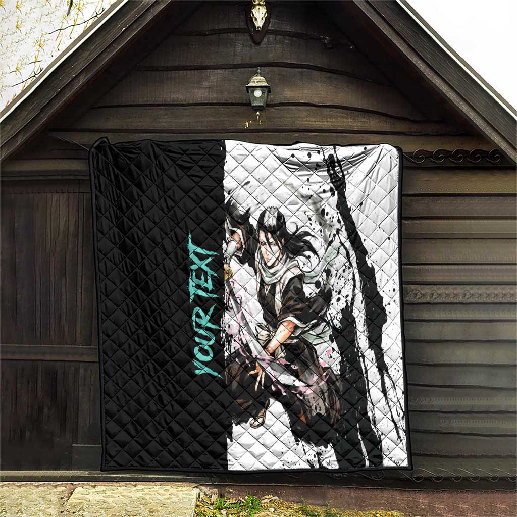 Personalized Byakuya Kuchiki Quilt Ink Splash Anime Brush Style