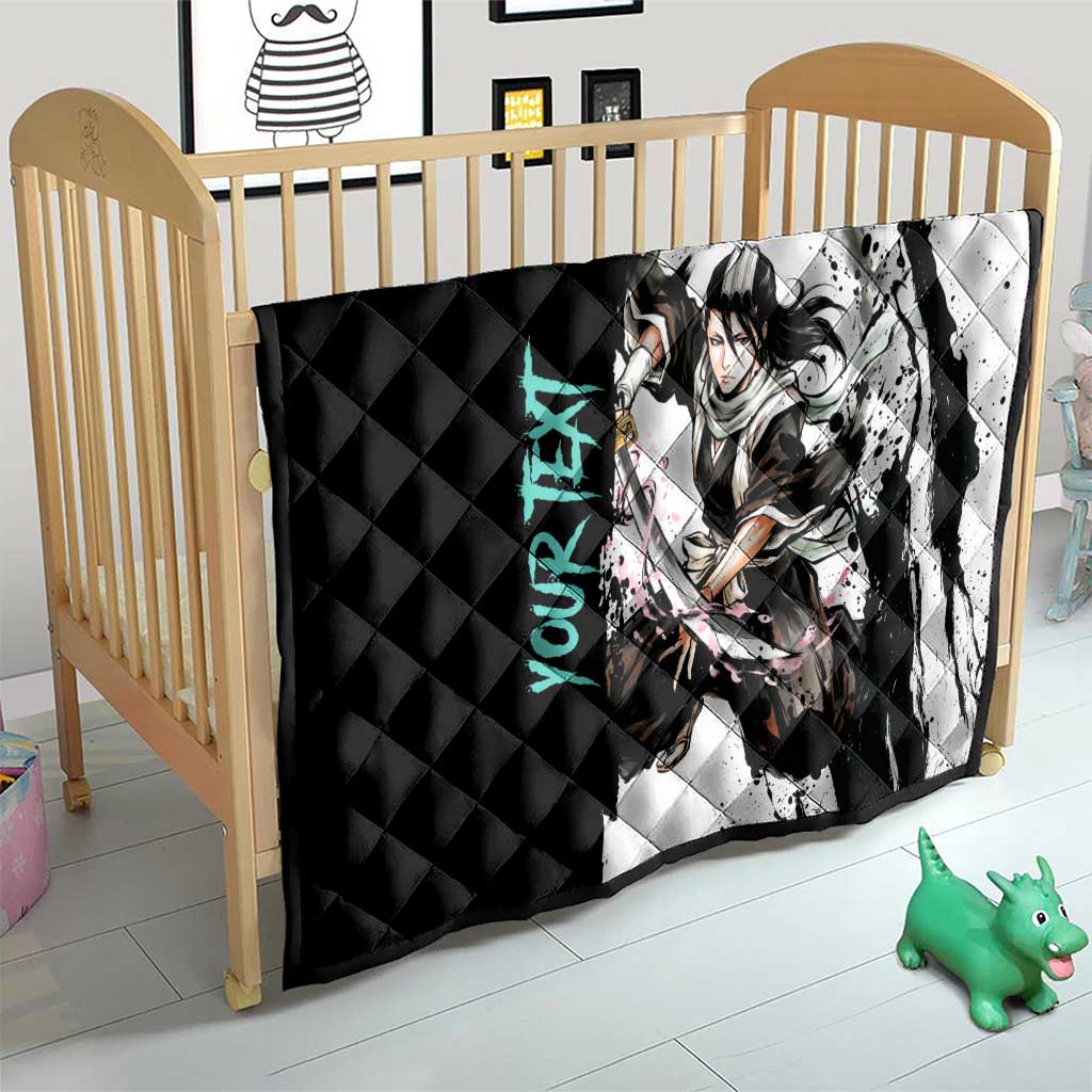 Personalized Byakuya Kuchiki Quilt Ink Splash Anime Brush Style