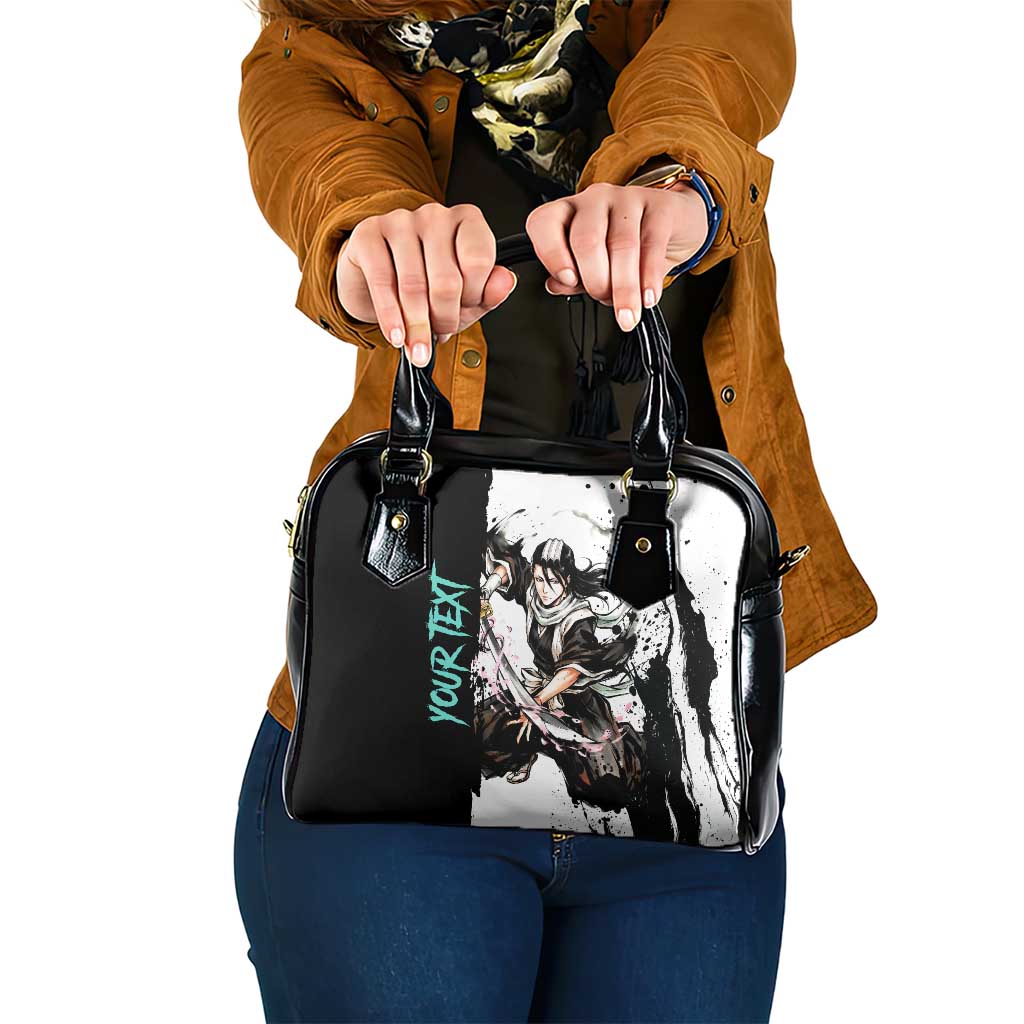 Personalized Byakuya Kuchiki Shoulder Handbag Ink Splash Anime Brush Style