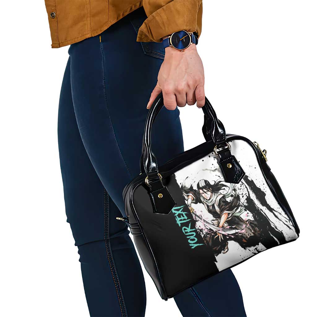 Personalized Byakuya Kuchiki Shoulder Handbag Ink Splash Anime Brush Style