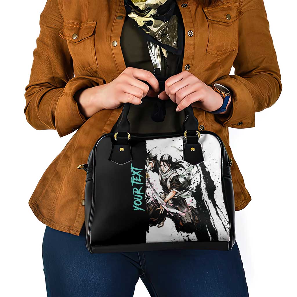 Personalized Byakuya Kuchiki Shoulder Handbag Ink Splash Anime Brush Style
