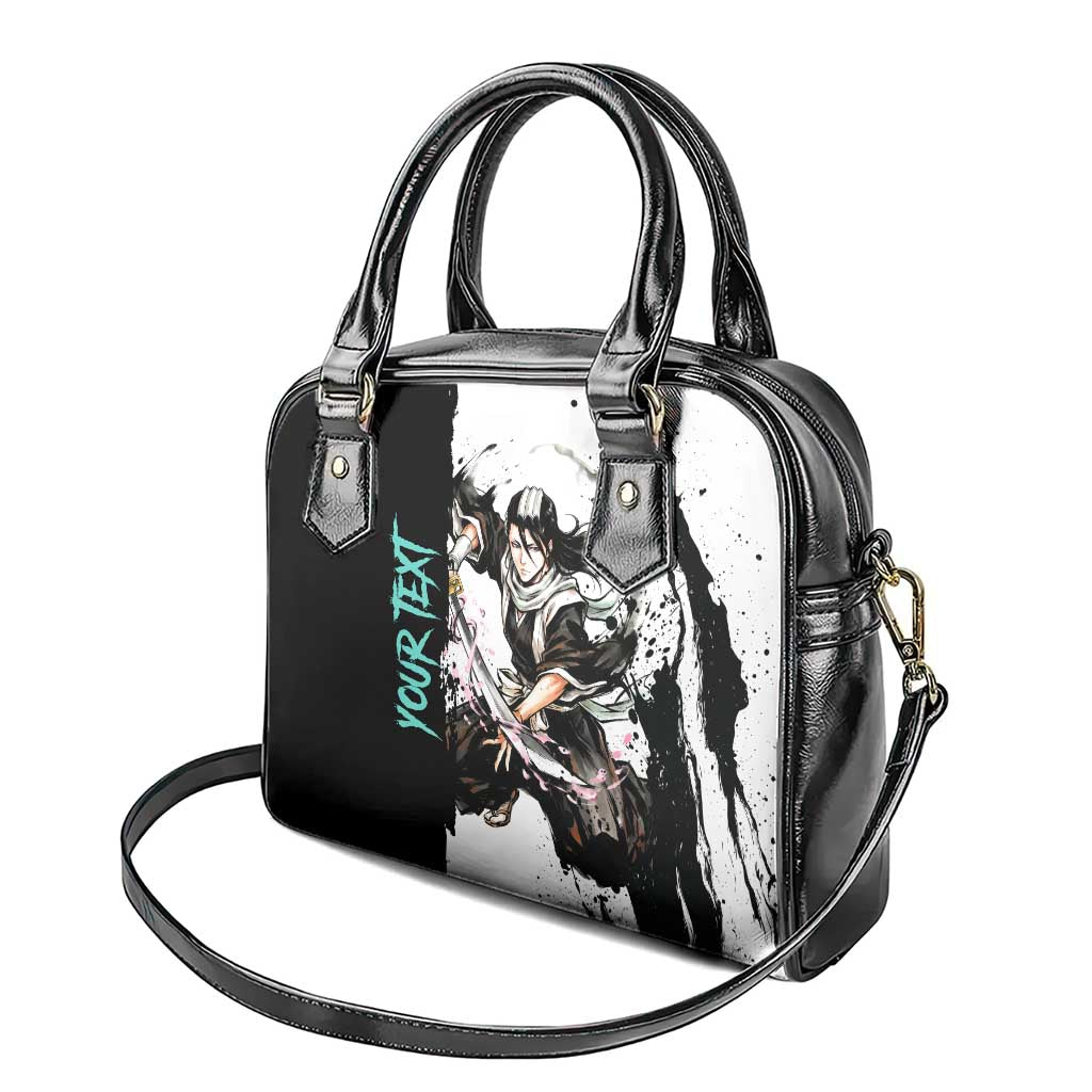 Personalized Byakuya Kuchiki Shoulder Handbag Ink Splash Anime Brush Style