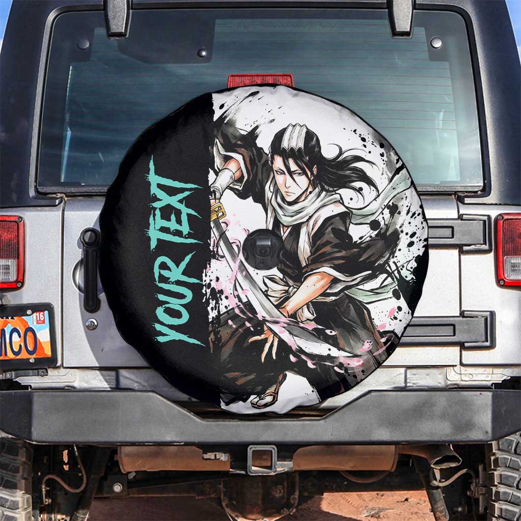 Personalized Byakuya Kuchiki Spare Tire Cover Ink Splash Anime Brush Style