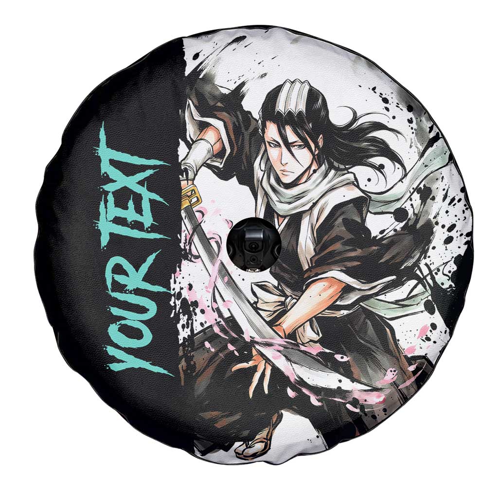 Personalized Byakuya Kuchiki Spare Tire Cover Ink Splash Anime Brush Style