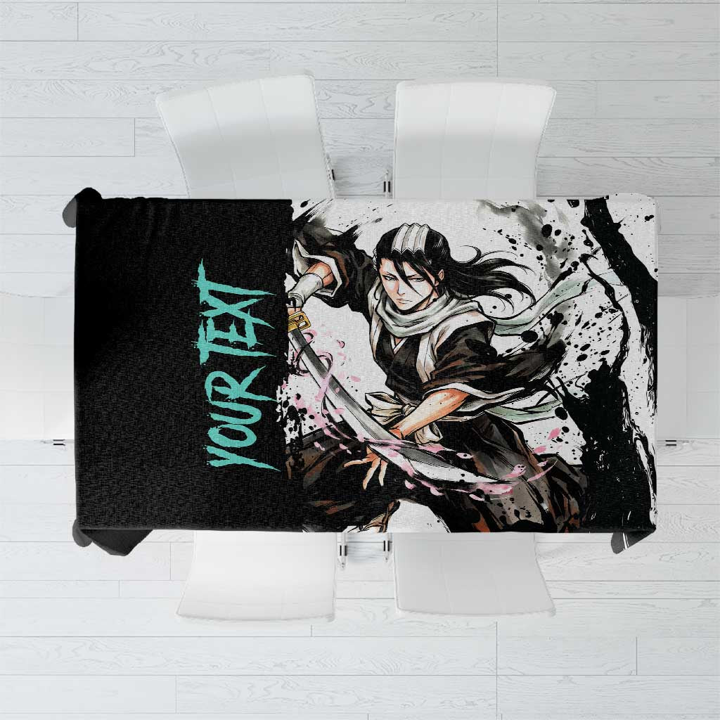Personalized Byakuya Kuchiki Tablecloth Ink Splash Anime Brush Style