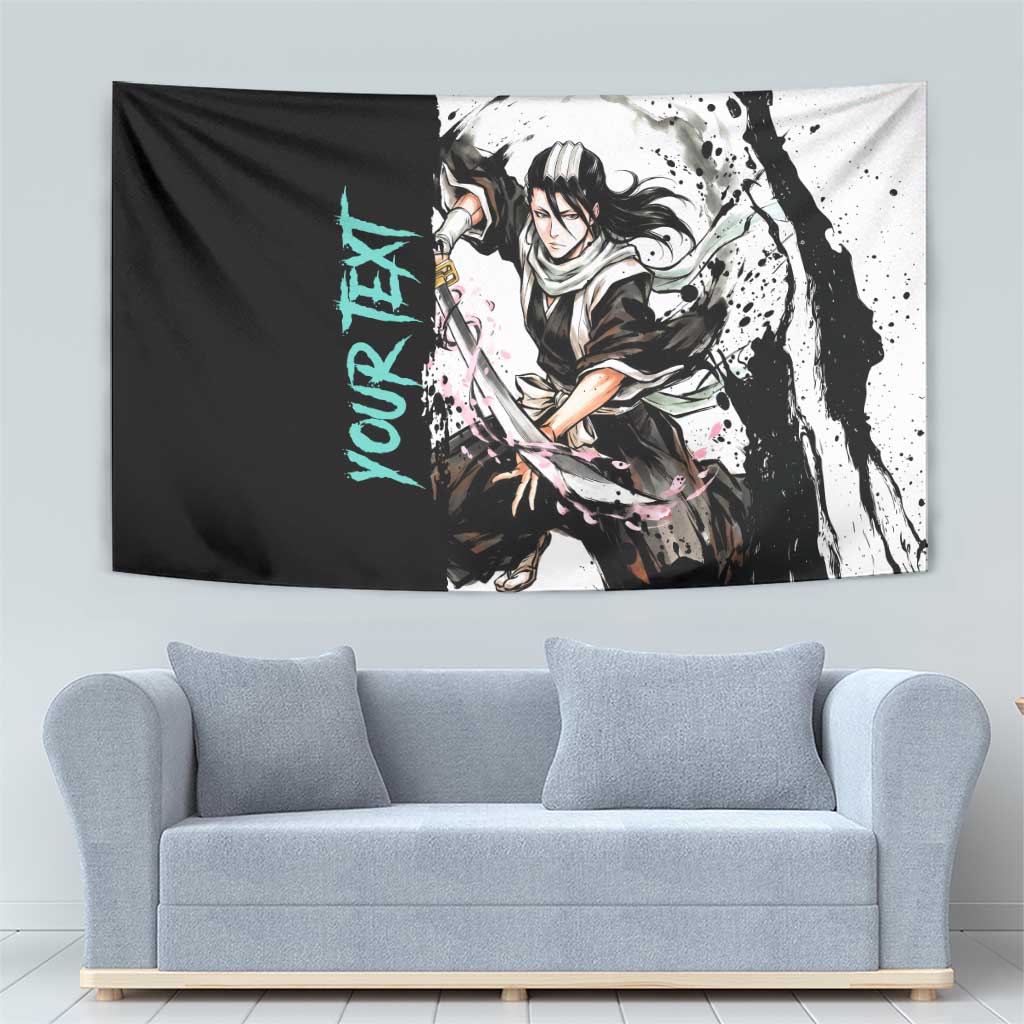 Personalized Byakuya Kuchiki Tapestry Ink Splash Anime Brush Style