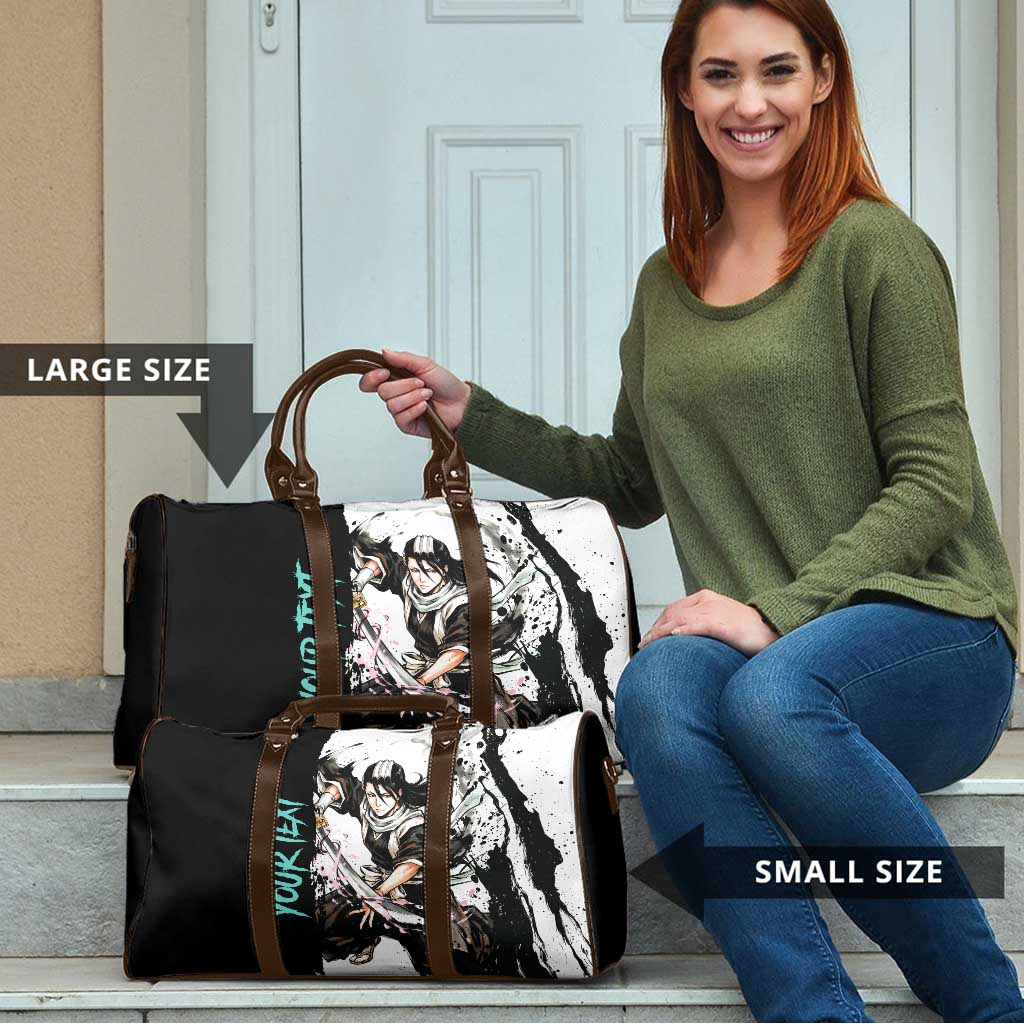 Personalized Byakuya Kuchiki Travel Bag Ink Splash Anime Brush Style