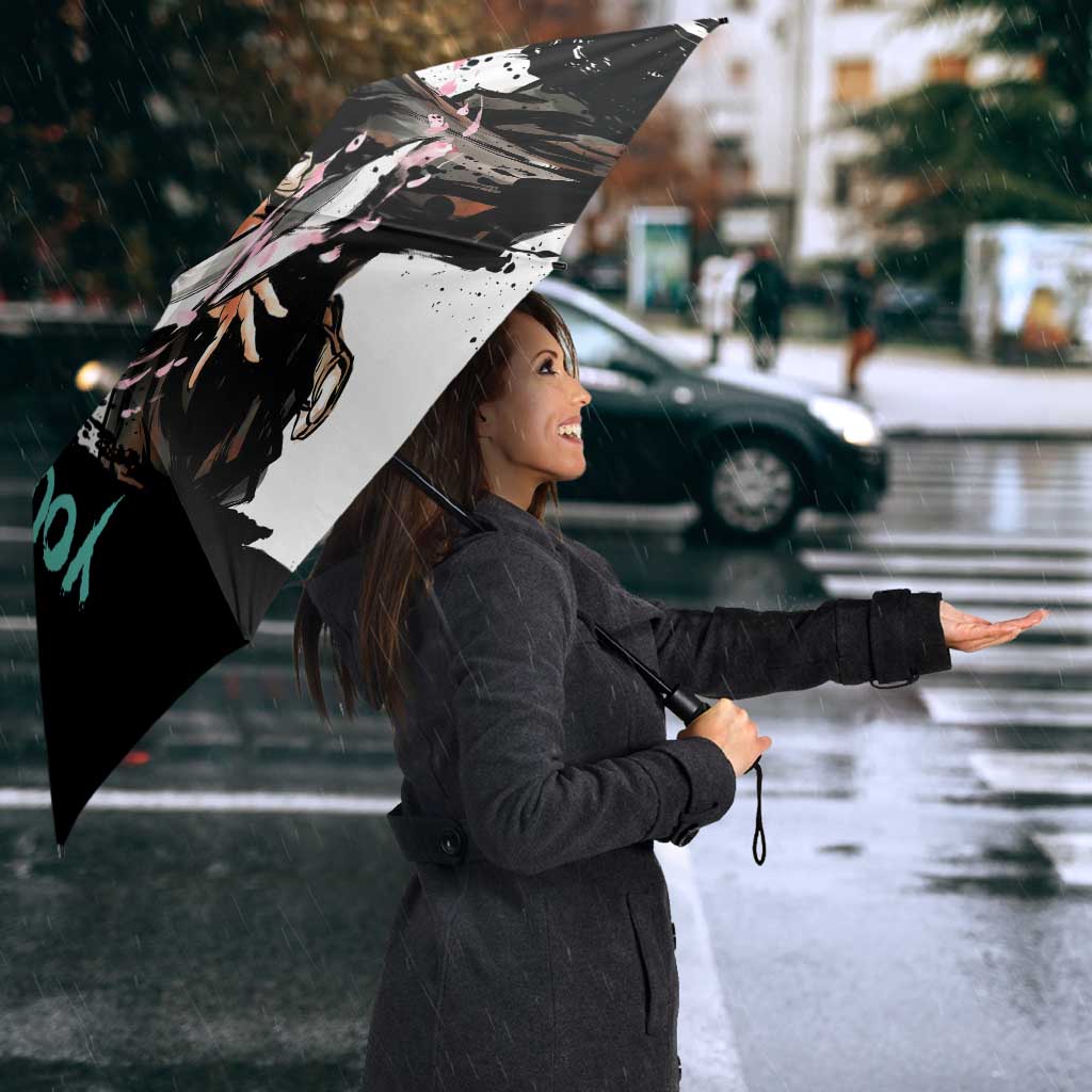 Personalized Byakuya Kuchiki Umbrella Ink Splash Anime Brush Style