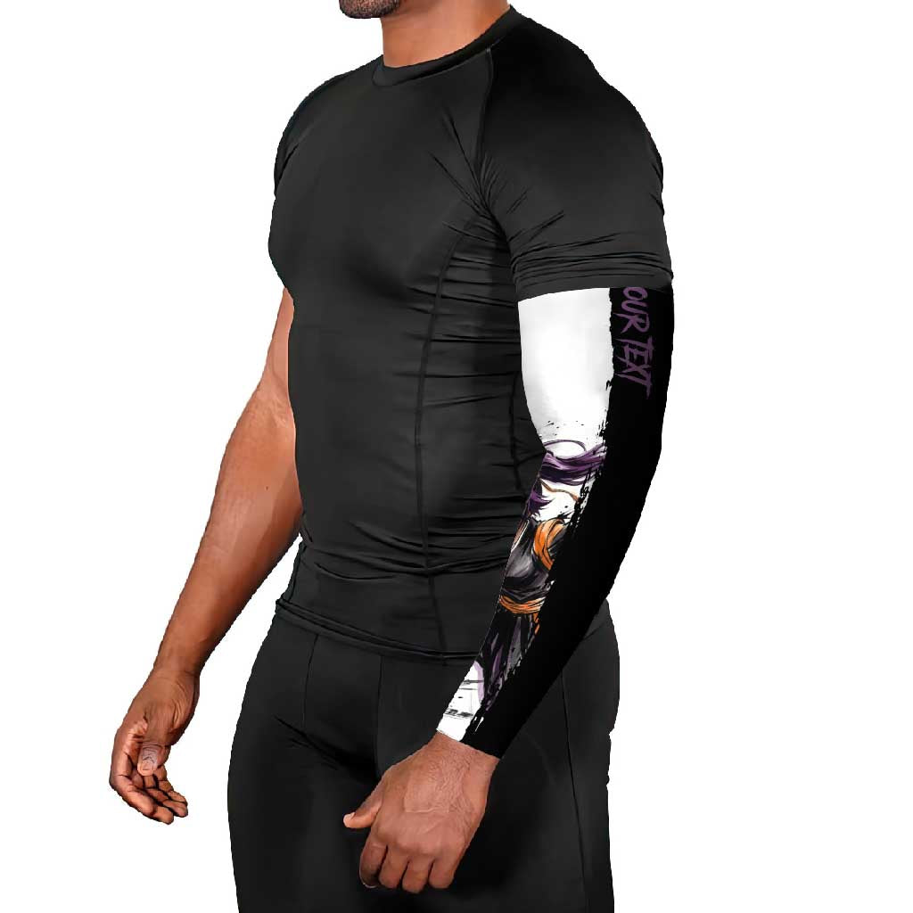 Personalized Yoruichi Shihouin Arm Sleeves Ink Splash Anime Brush Style