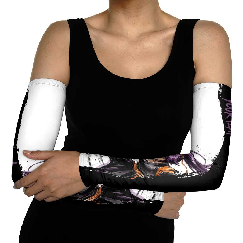 Personalized Yoruichi Shihouin Arm Sleeves Ink Splash Anime Brush Style