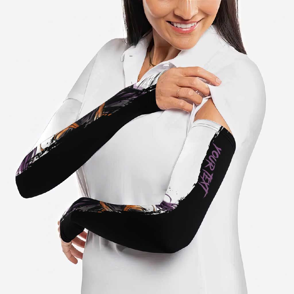 Personalized Yoruichi Shihouin Arm Sleeves Ink Splash Anime Brush Style
