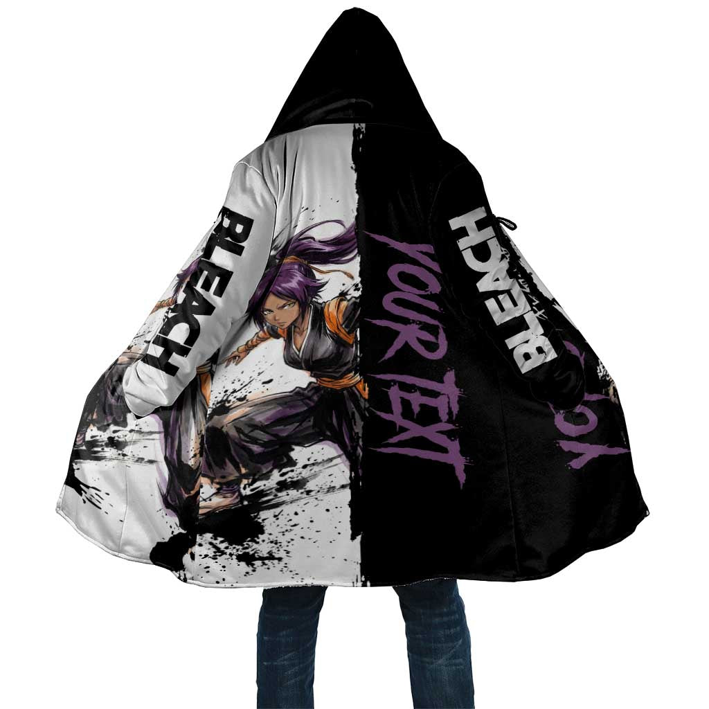 Personalized Yoruichi Shihouin Cloak Ink Splash Anime Brush Style
