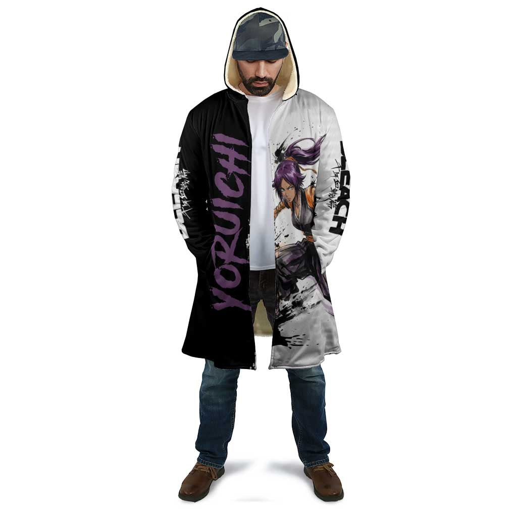Personalized Yoruichi Shihouin Cloak Ink Splash Anime Brush Style