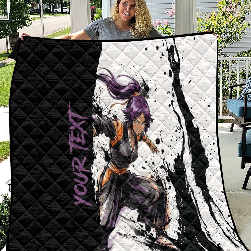 Personalized Yoruichi Shihouin Quilt Ink Splash Anime Brush Style