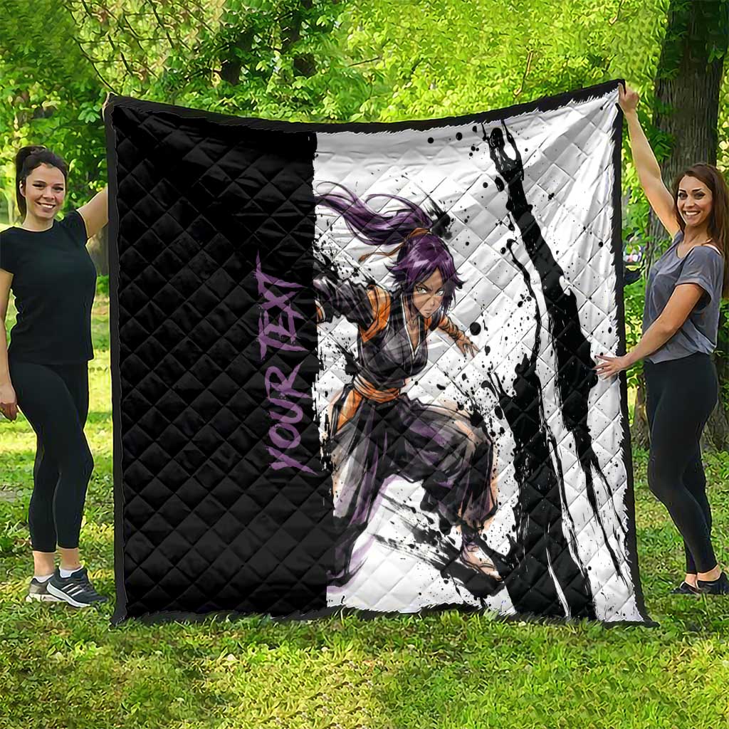 Personalized Yoruichi Shihouin Quilt Ink Splash Anime Brush Style