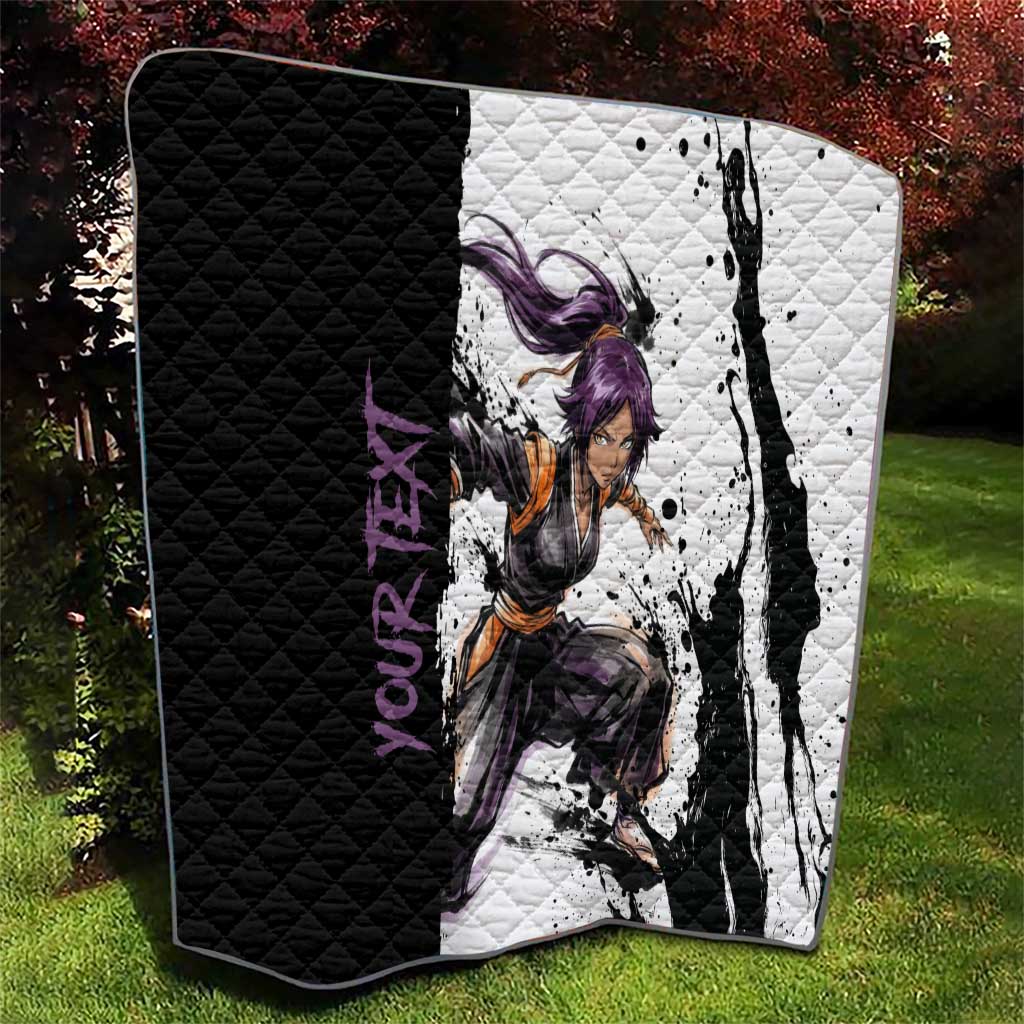Personalized Yoruichi Shihouin Quilt Ink Splash Anime Brush Style