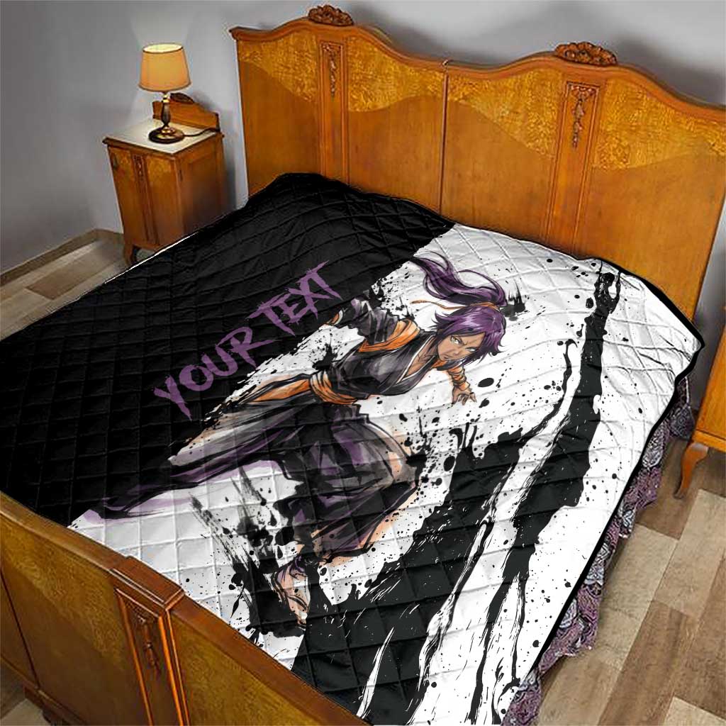 Personalized Yoruichi Shihouin Quilt Ink Splash Anime Brush Style