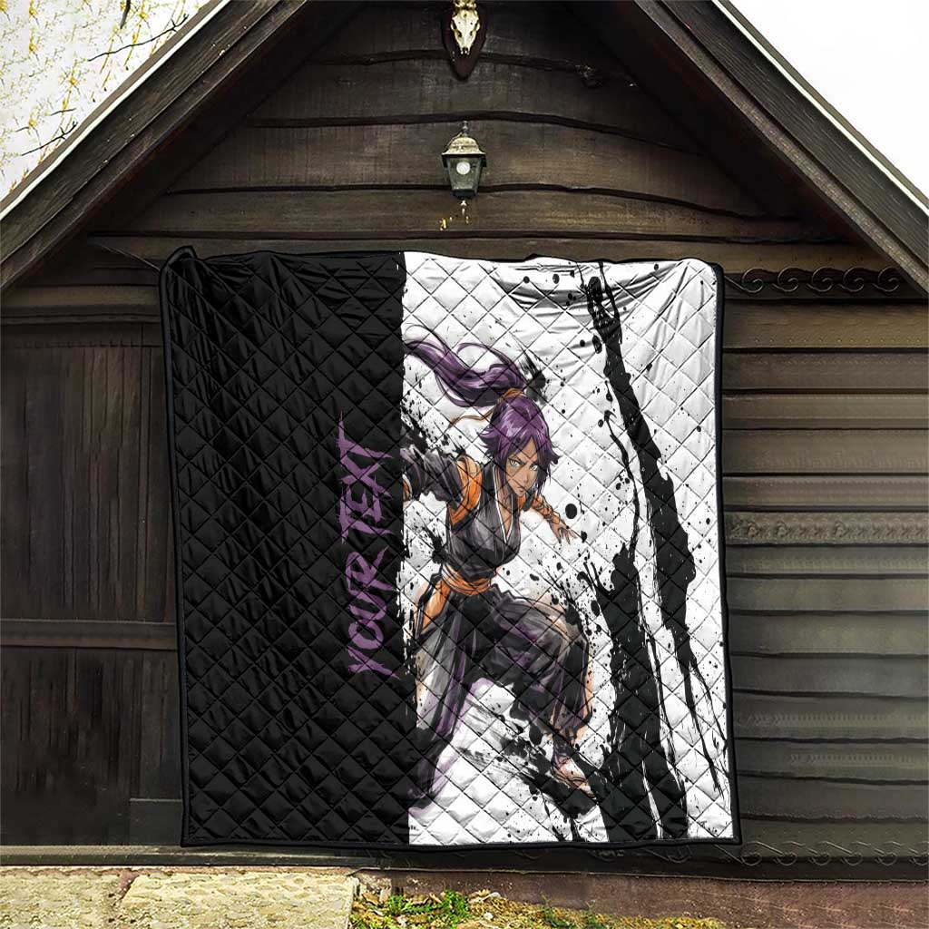 Personalized Yoruichi Shihouin Quilt Ink Splash Anime Brush Style