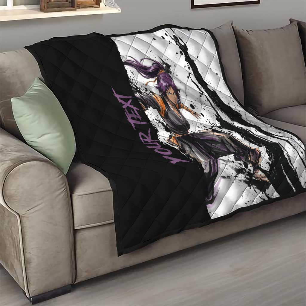 Personalized Yoruichi Shihouin Quilt Ink Splash Anime Brush Style