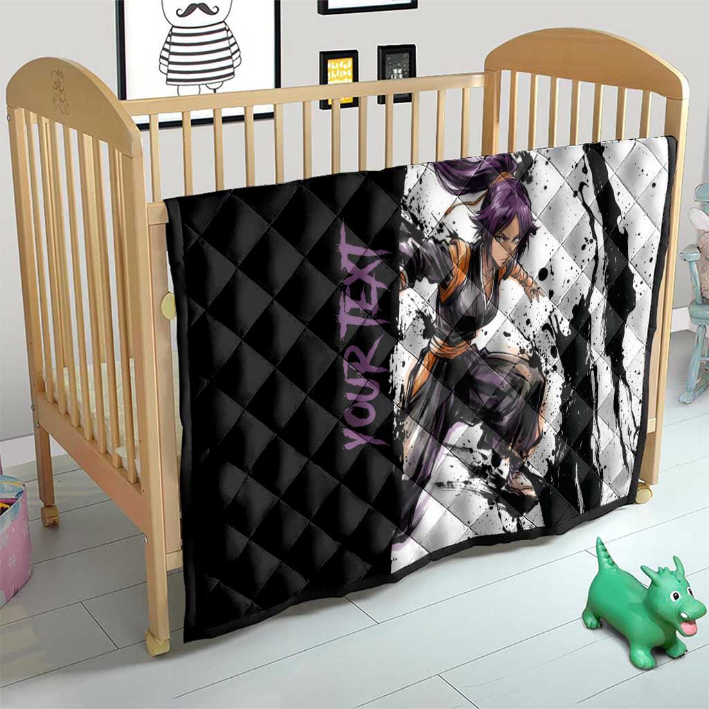 Personalized Yoruichi Shihouin Quilt Ink Splash Anime Brush Style