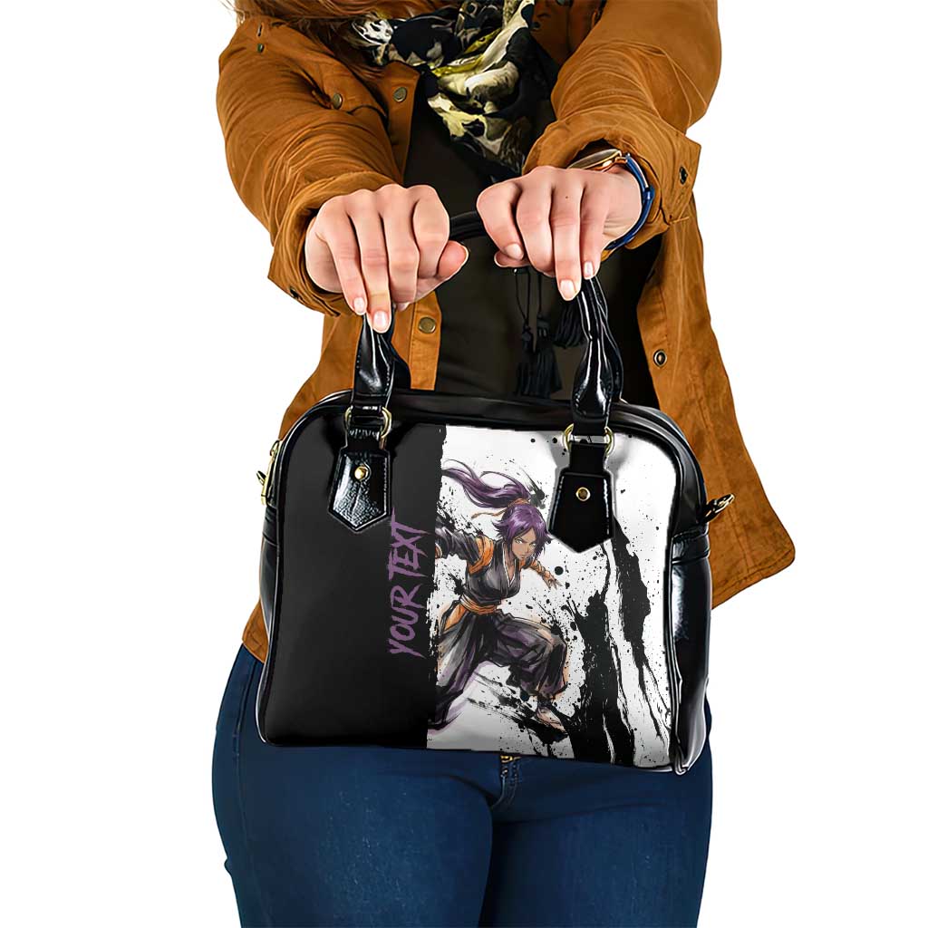 Personalized Yoruichi Shihouin Shoulder Handbag Ink Splash Anime Brush Style
