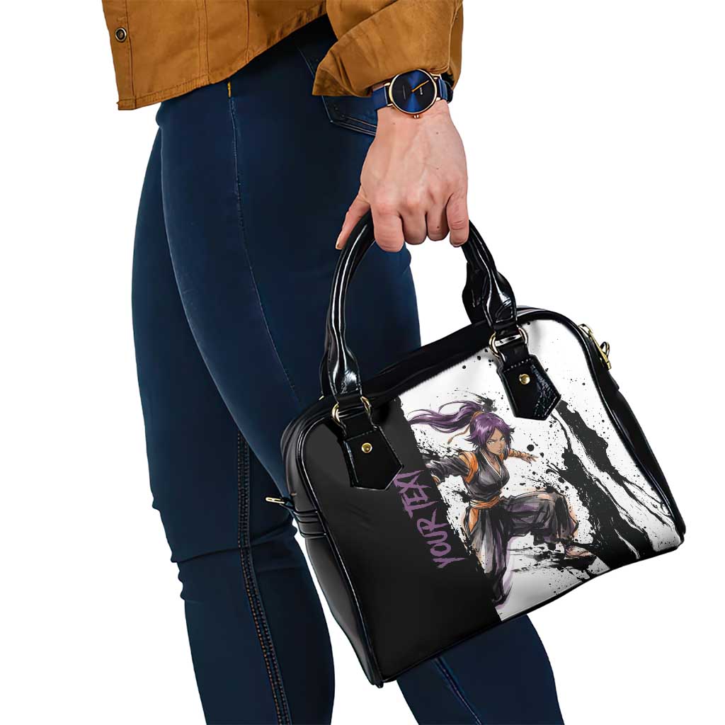 Personalized Yoruichi Shihouin Shoulder Handbag Ink Splash Anime Brush Style