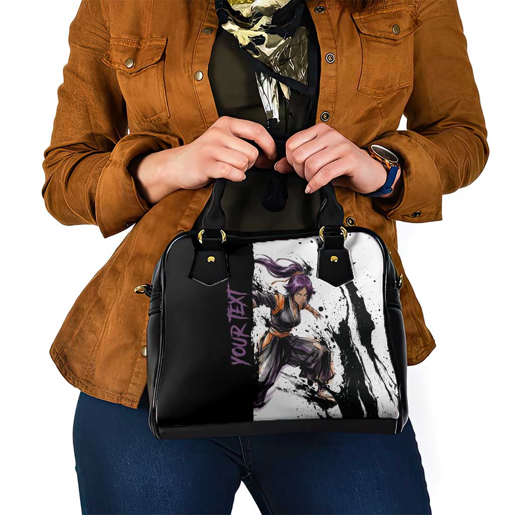 Personalized Yoruichi Shihouin Shoulder Handbag Ink Splash Anime Brush Style