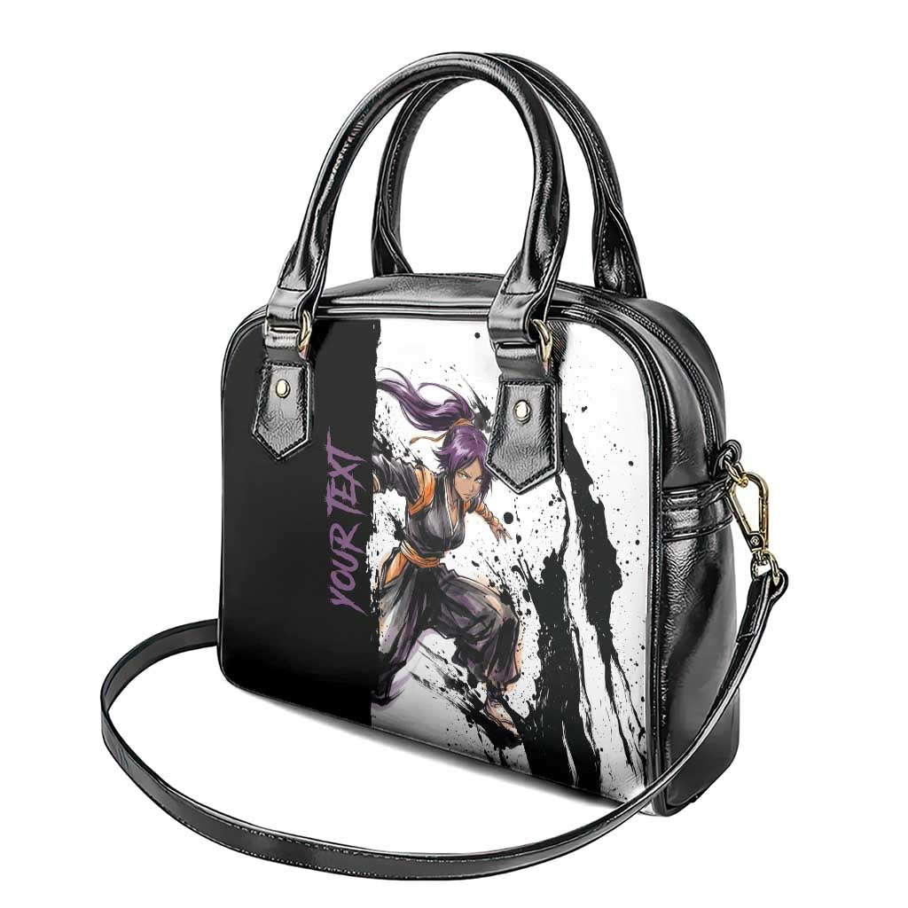 Personalized Yoruichi Shihouin Shoulder Handbag Ink Splash Anime Brush Style