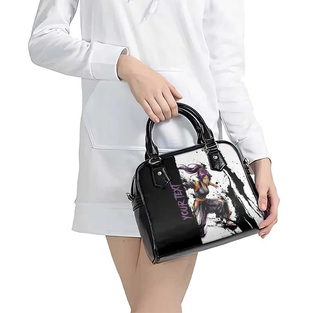 Personalized Yoruichi Shihouin Shoulder Handbag Ink Splash Anime Brush Style