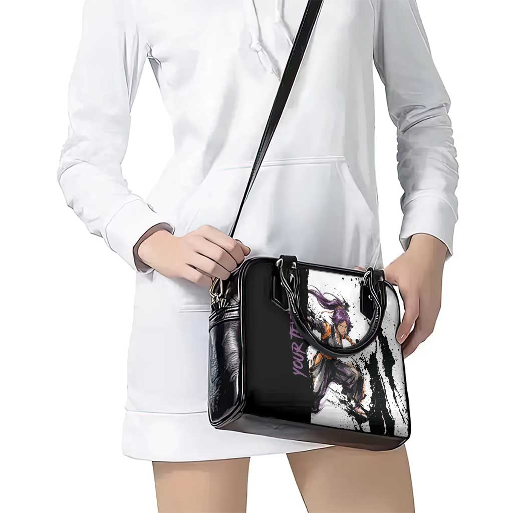 Personalized Yoruichi Shihouin Shoulder Handbag Ink Splash Anime Brush Style
