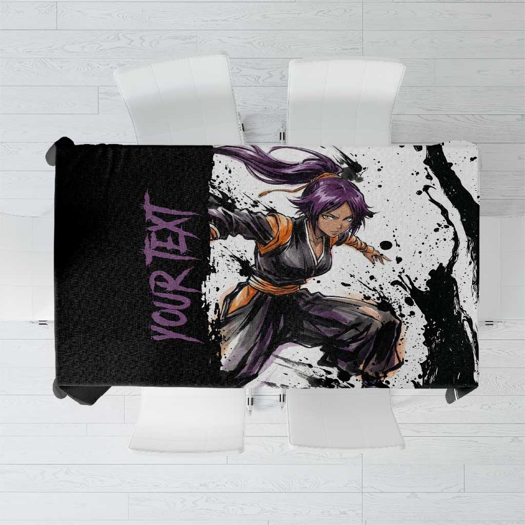 Personalized Yoruichi Shihouin Tablecloth Ink Splash Anime Brush Style