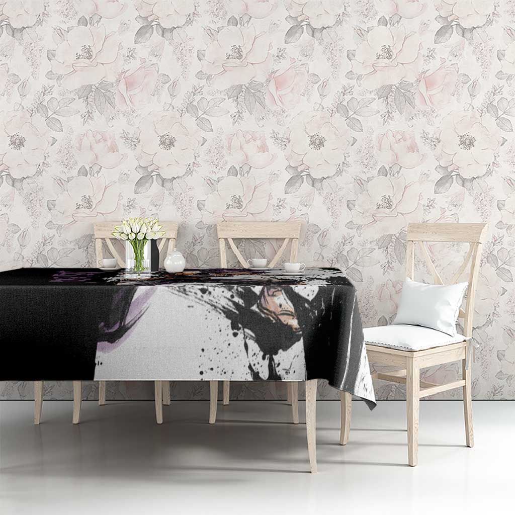 Personalized Yoruichi Shihouin Tablecloth Ink Splash Anime Brush Style