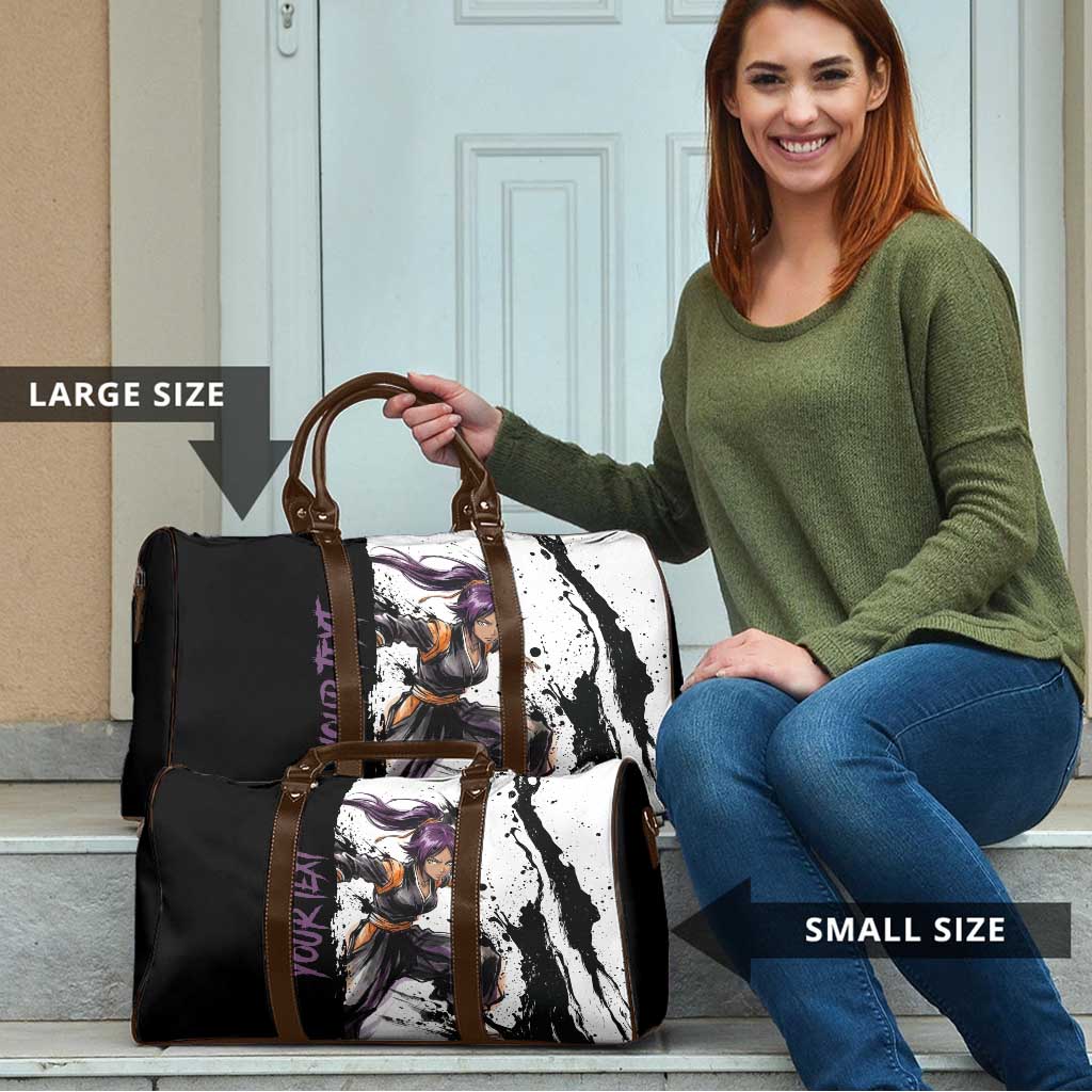 Personalized Yoruichi Shihouin Travel Bag Ink Splash Anime Brush Style
