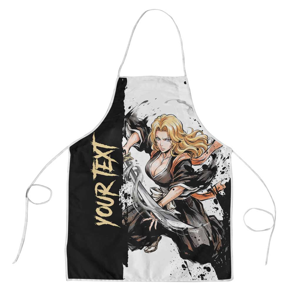 Personalized Rangiku Matsumoto Apron Ink Splash Anime Brush Style