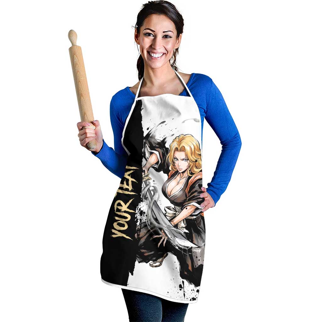 Personalized Rangiku Matsumoto Apron Ink Splash Anime Brush Style