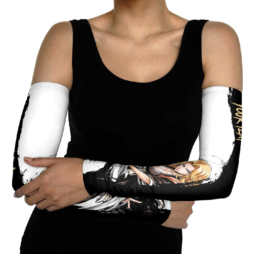 Personalized Rangiku Matsumoto Arm Sleeves Ink Splash Anime Brush Style
