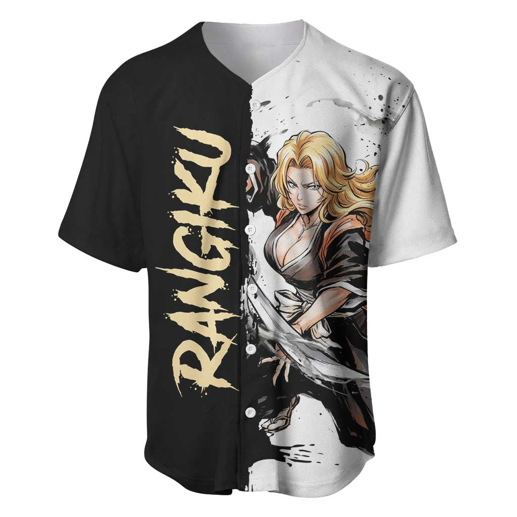 Personalized Rangiku Matsumoto Baseball Jersey Ink Splash Anime Brush Style