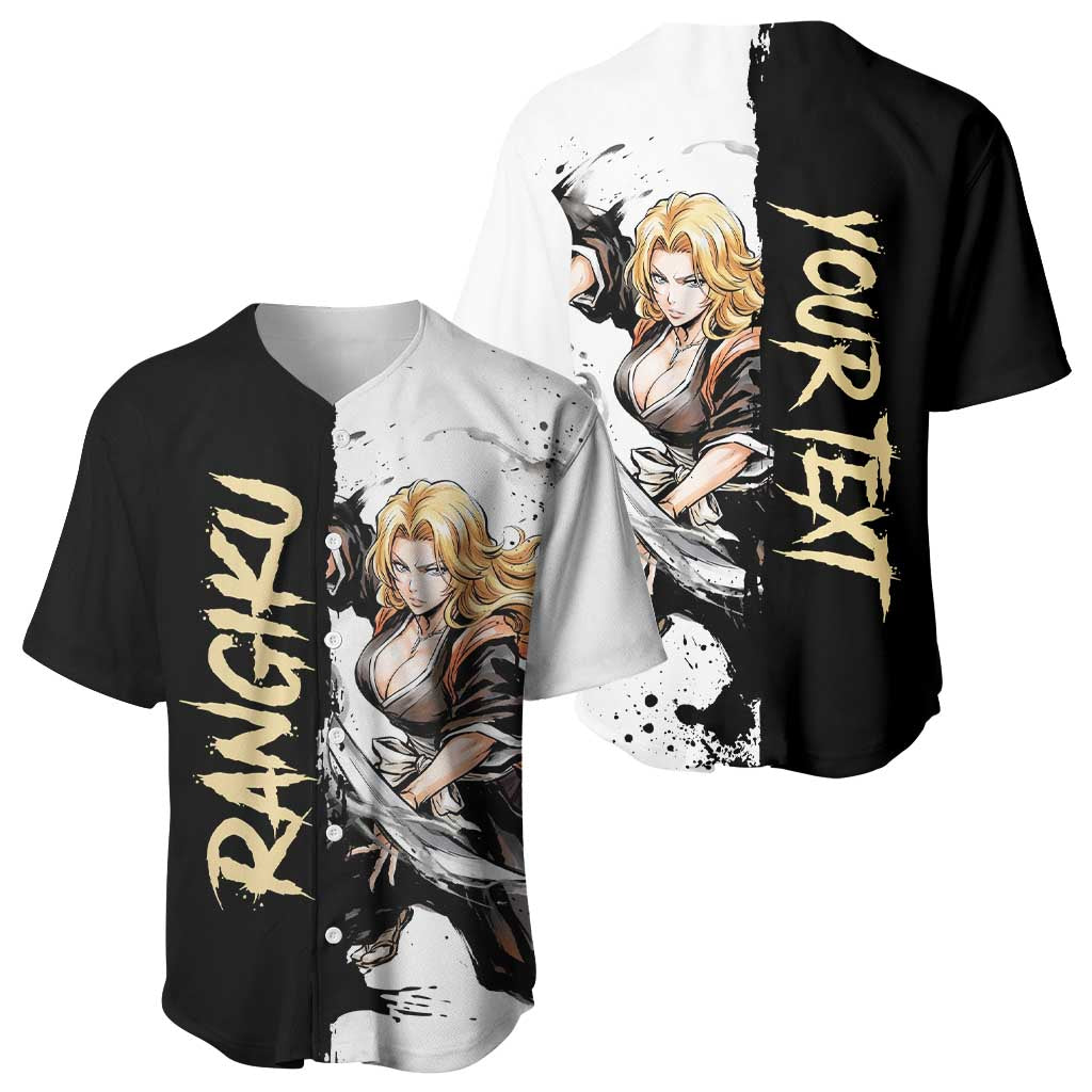 Personalized Rangiku Matsumoto Baseball Jersey Ink Splash Anime Brush Style