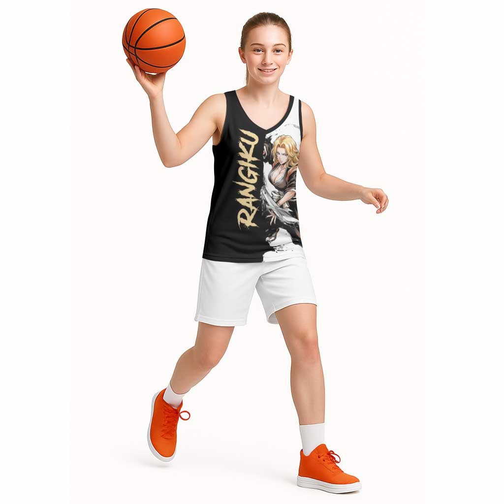Personalized Rangiku Matsumoto Basketball Jersey Ink Splash Anime Brush Style