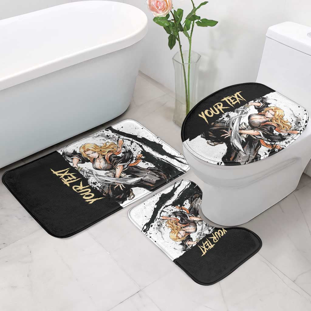 Personalized Rangiku Matsumoto Bathroom Set Ink Splash Anime Brush Style