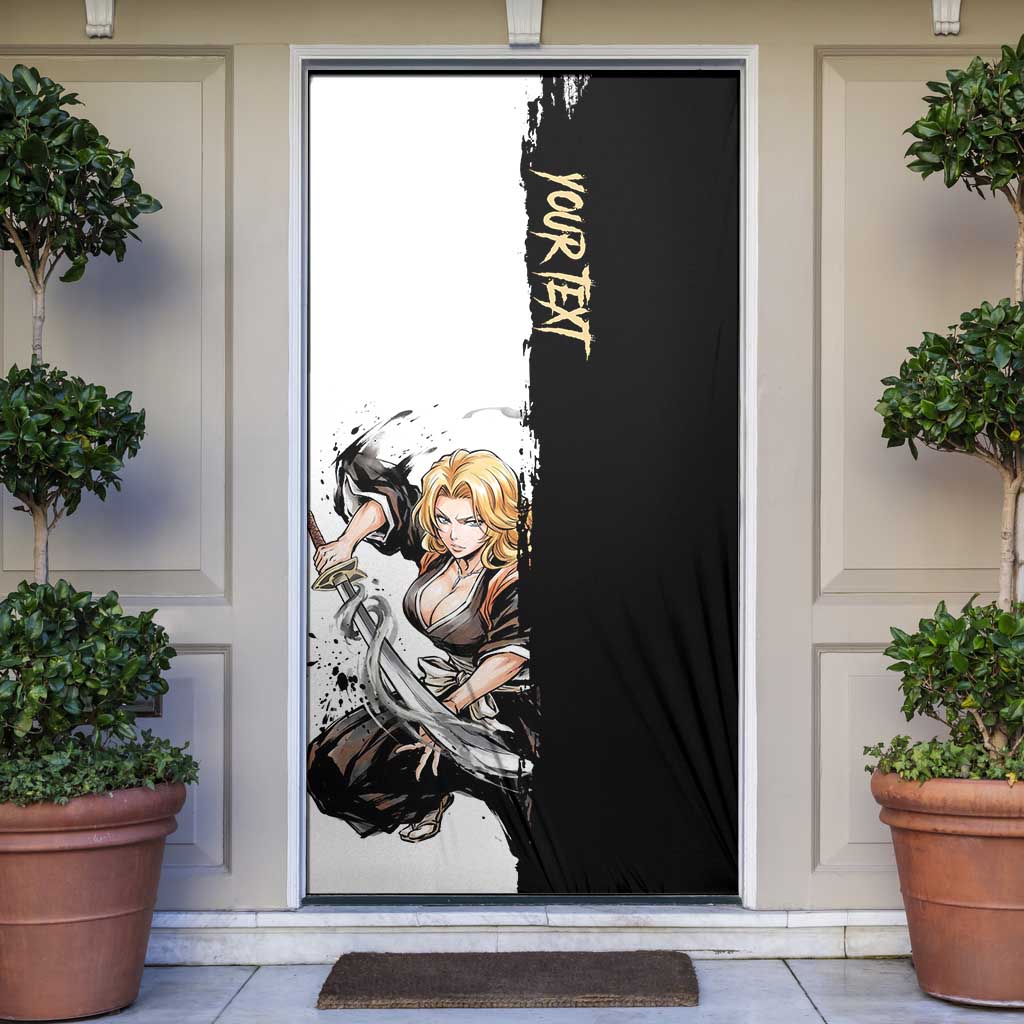 Personalized Rangiku Matsumoto Door Cover Ink Splash Anime Brush Style