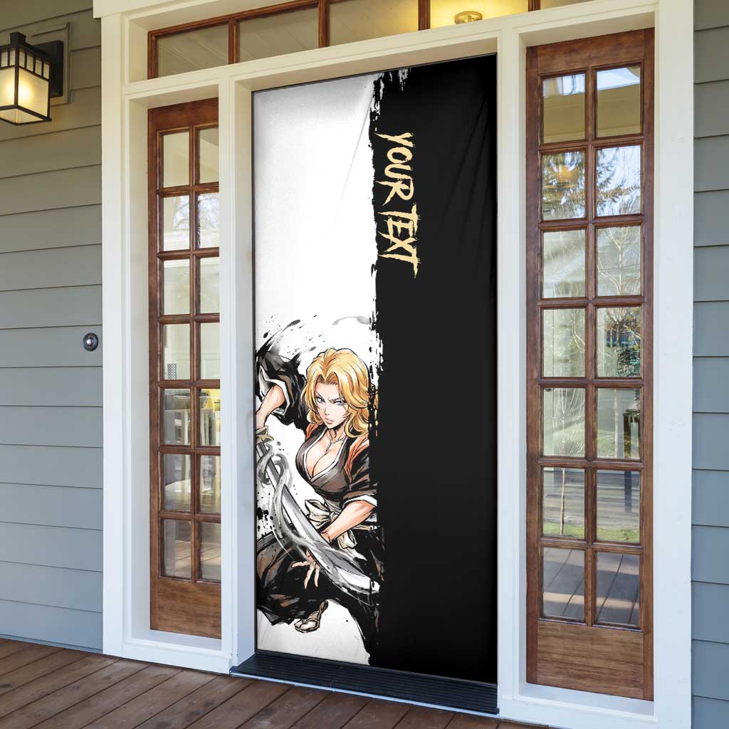 Personalized Rangiku Matsumoto Door Cover Ink Splash Anime Brush Style