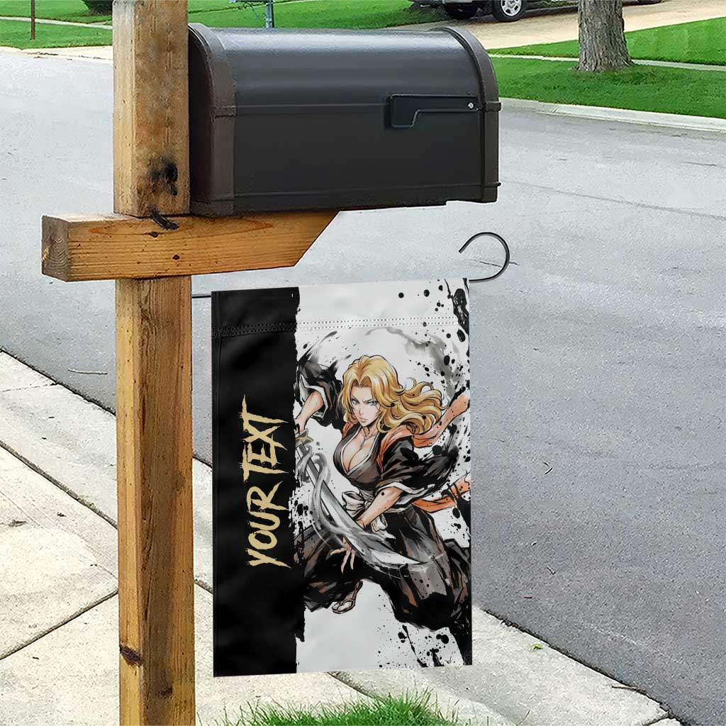Personalized Rangiku Matsumoto Garden Flag Ink Splash Anime Brush Style